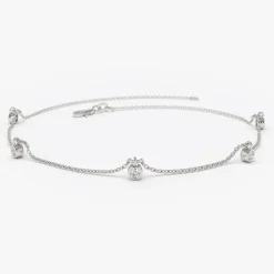 14K Gold Diamond by The Yard Dangling Solitaire Bracelet