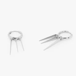 14K Gold Drop Trendy Spike Earrings