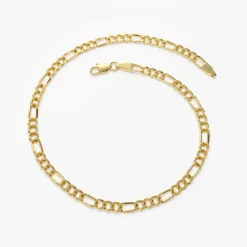 14k Gold Figaro Chain Bracelet