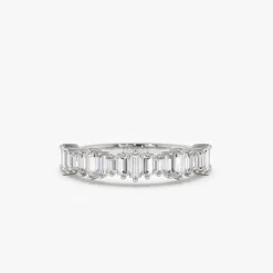 14k Gold Graduating Baguette Diamond Ring