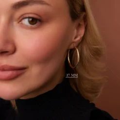 14k Gold Hoops 26.5 - 31.5 - 37MM
