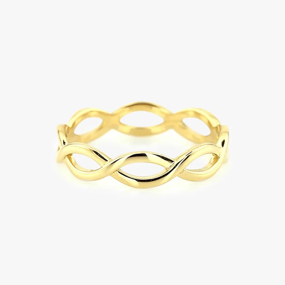 14k Gold Infinity Band