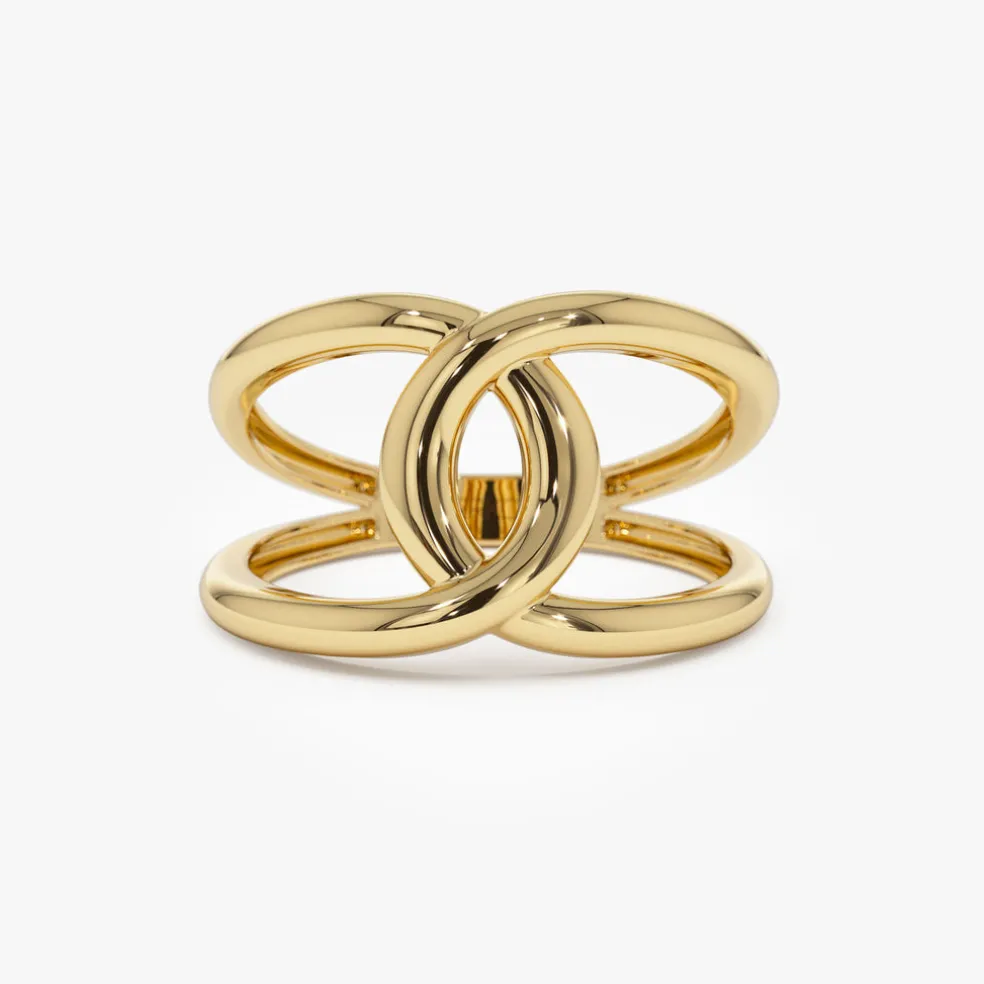 14k Gold Infinity Knot Ring
