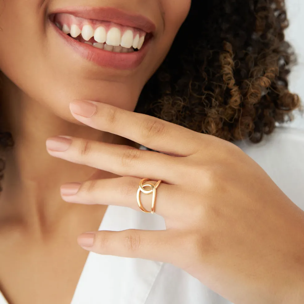 14k Gold Infinity Knot Ring