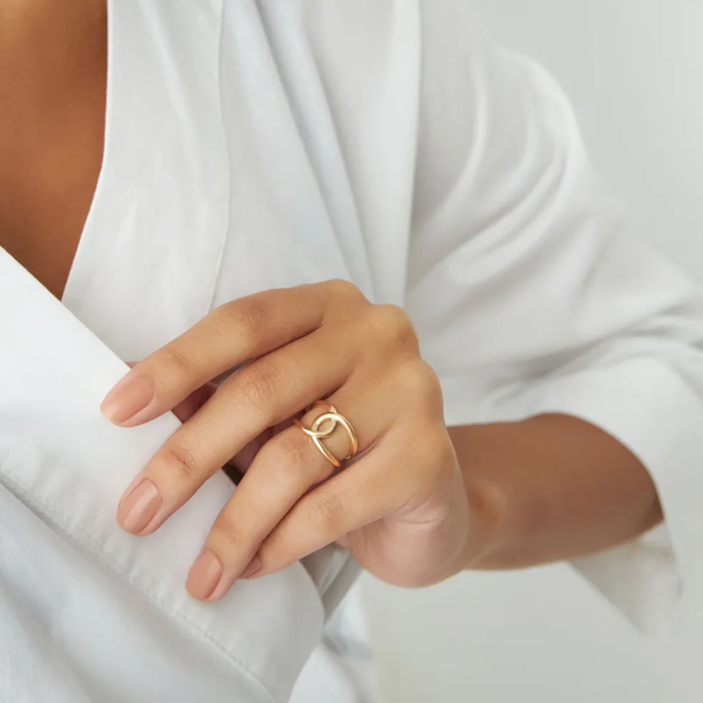 14k Gold Infinity Knot Ring