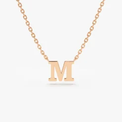 14K Gold Initial Necklace