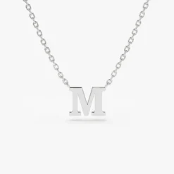 14K Gold Initial Necklace