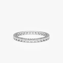 14k Gold Mini Heart Eternity Ring