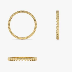 14k Gold Mini Heart Eternity Ring