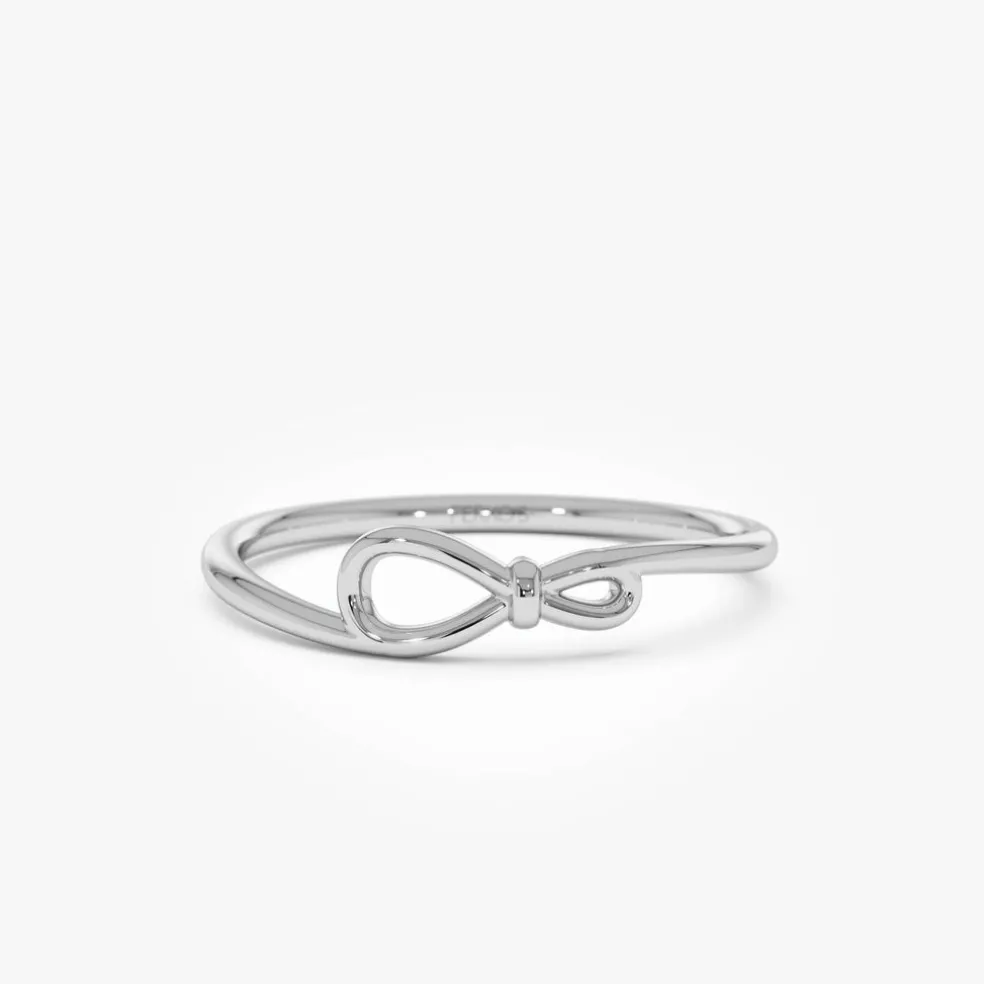 14k Gold Minimalist Knot Band