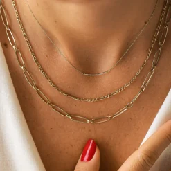 14k Gold 3MM Figaro Chain Necklace