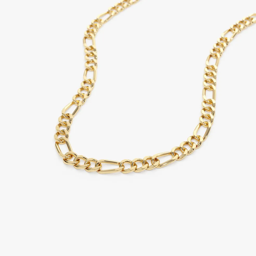 14k Gold 3MM Figaro Chain Necklace