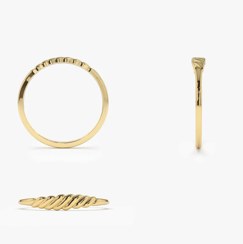 14k Gold Pluto Ring