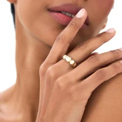14k Gold Puffy Gold Band