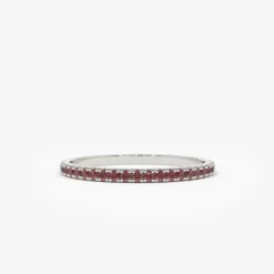 14K Gold Ruby Eternity Band