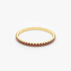 14K Gold Ruby Eternity Band