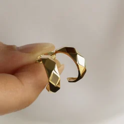 14k Gold Statement Earring