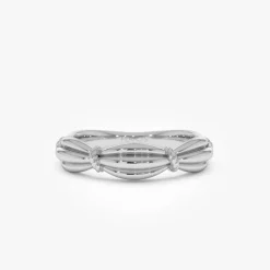 14k Gold Textured Knot Ring