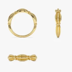 14k Gold Textured Knot Ring