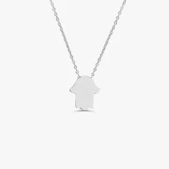14k Gold Tiny Hamsa Necklace