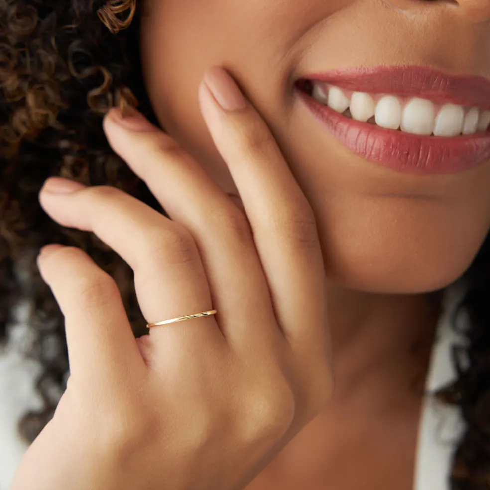 14K Gold Twisted Rope Ring Set