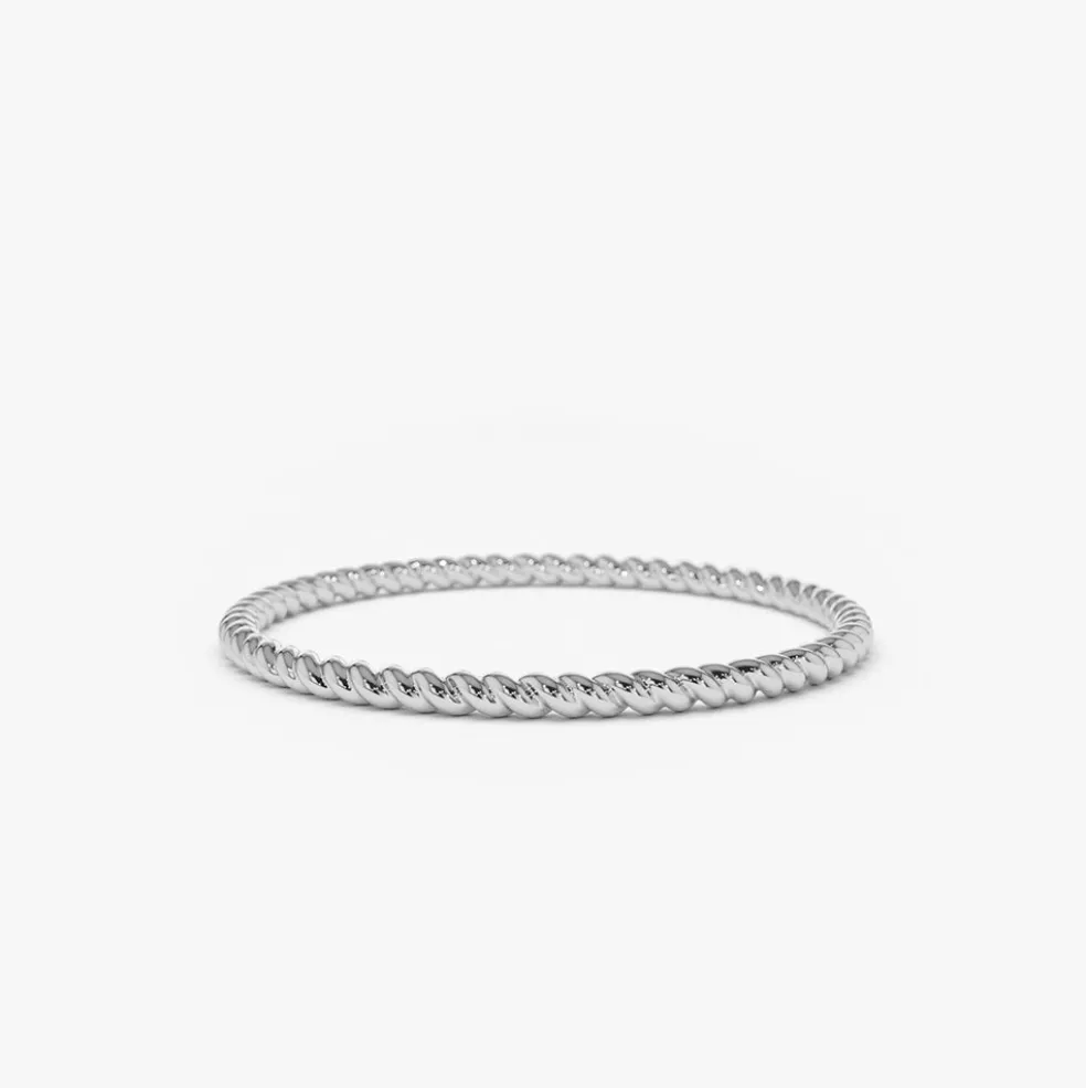 14K Gold Twists Rope Wedding Band