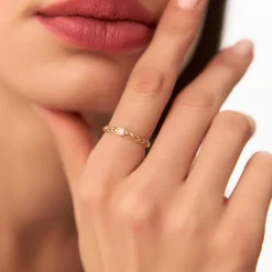 14k Gold Unique Diamond Modern Ring