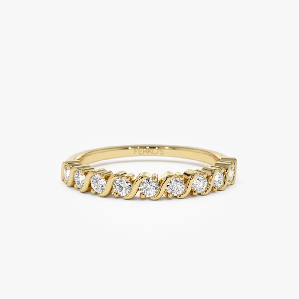14K Gold Womens Diamond Wedding Ring