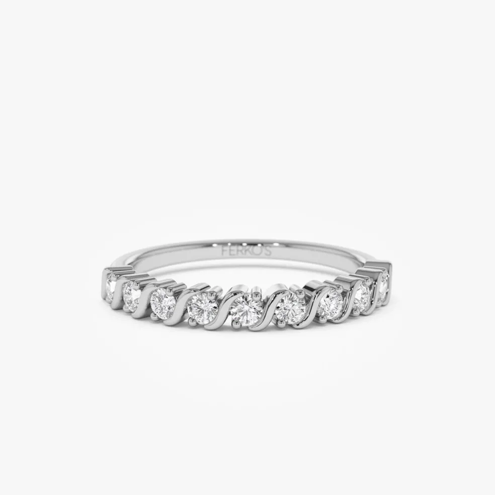 14K Gold Womens Diamond Wedding Ring