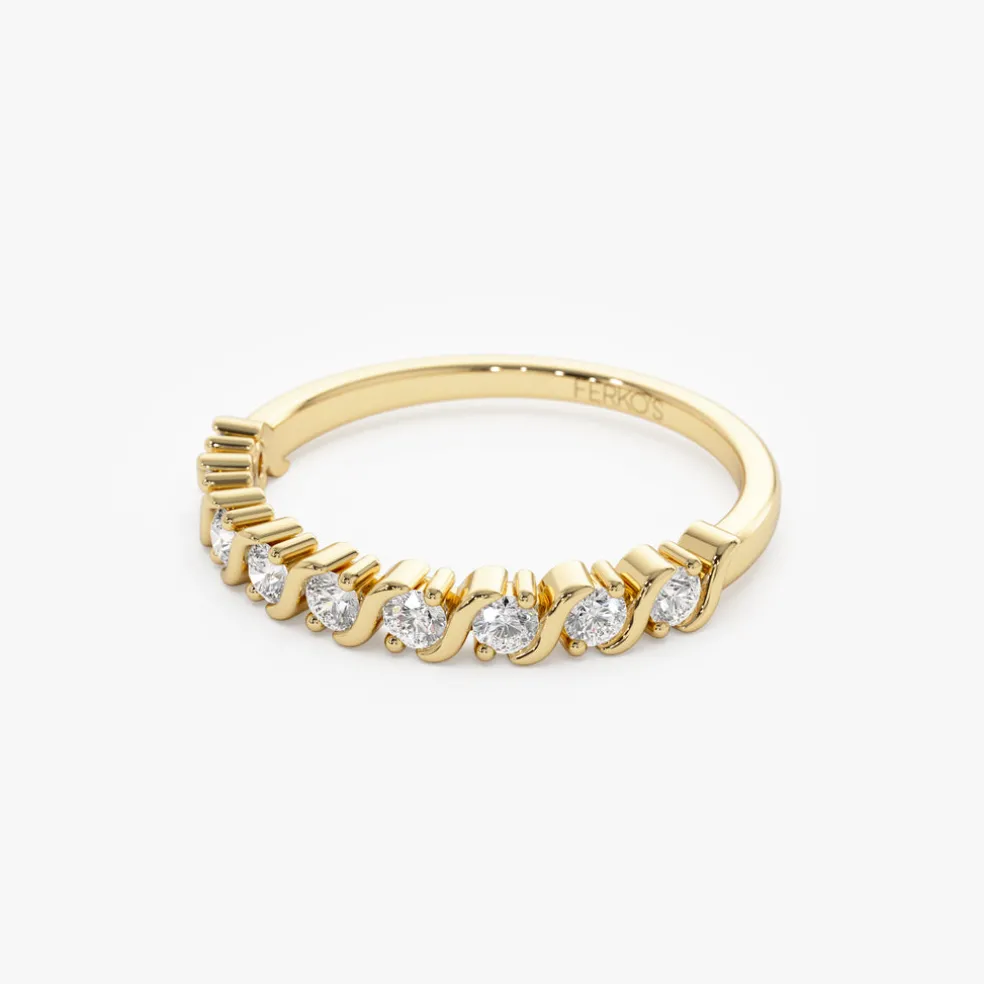 14K Gold Womens Diamond Wedding Ring