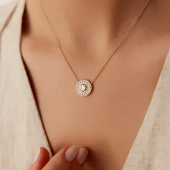14k Illusion Setting Solitaire Diamond in Halo Setting