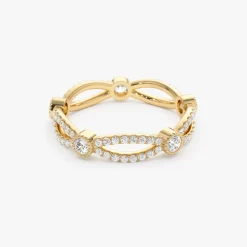 14K Infinity Diamond Eternity Ring