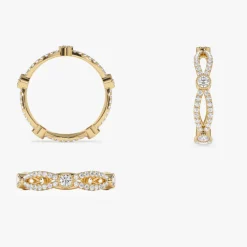 14K Infinity Diamond Eternity Ring
