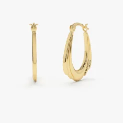 14k Layered Gold Earrings