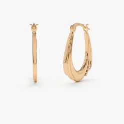 14k Layered Gold Earrings