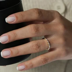 14k Marquise Cut Diamond Anniversary Band