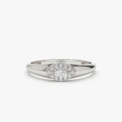 14K Marquise Diamond in Halo Setting Ring