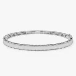 14K Milgrain Edge Gold Bangle Bracelet