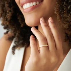 14k Milgran Full Eternity Diamond Ring
