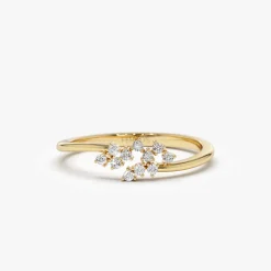 14k Mini Cluster Diamond Ring