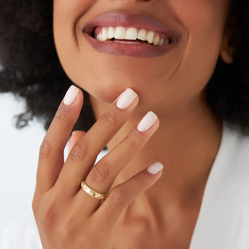 14k Mixed Shape Diamond Anniversary Band