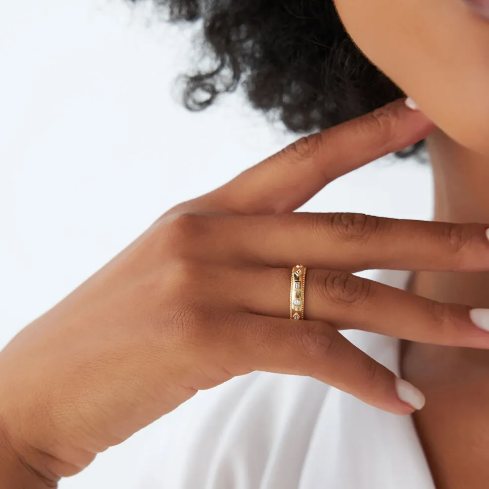 14k Mixed Shape Diamond Anniversary Band