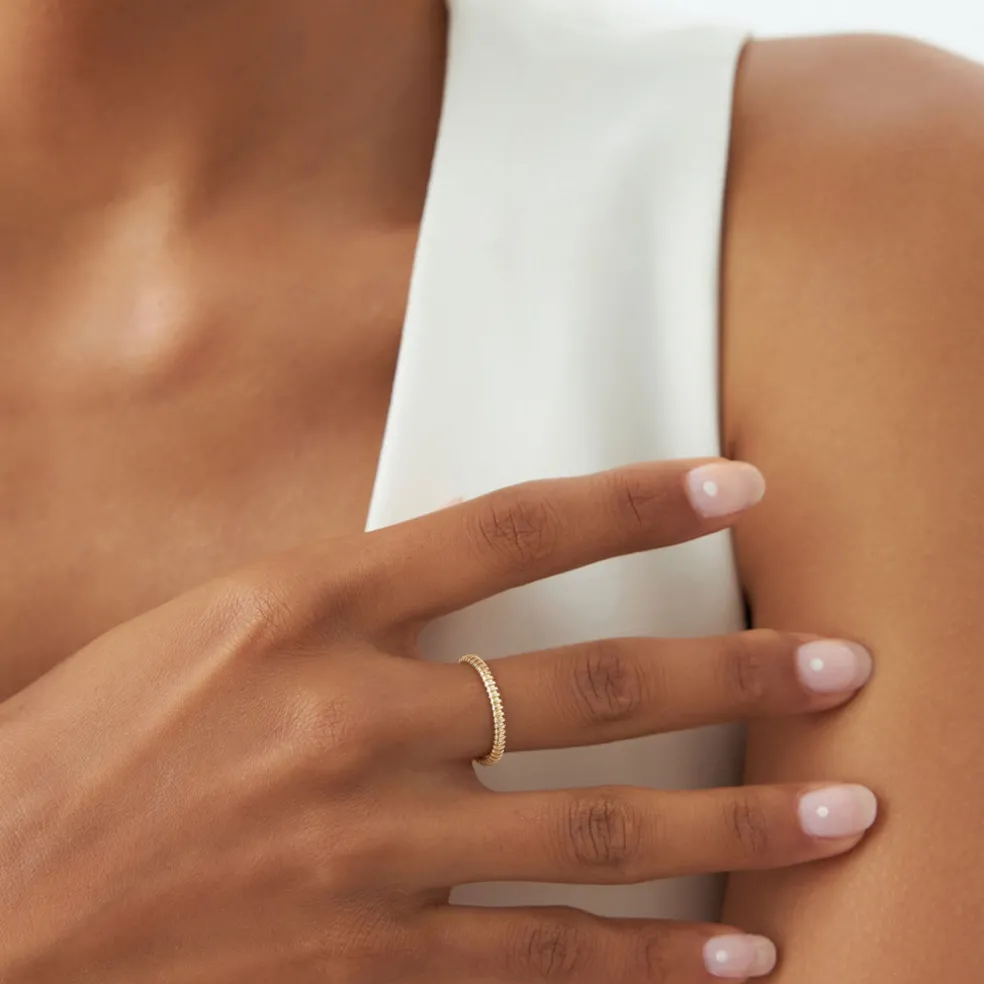 14k 2MM Bead Ring