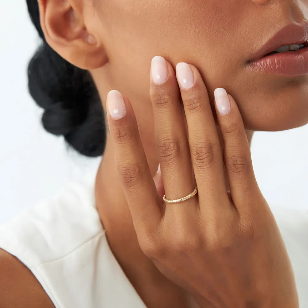 14k 2MM Bead Ring