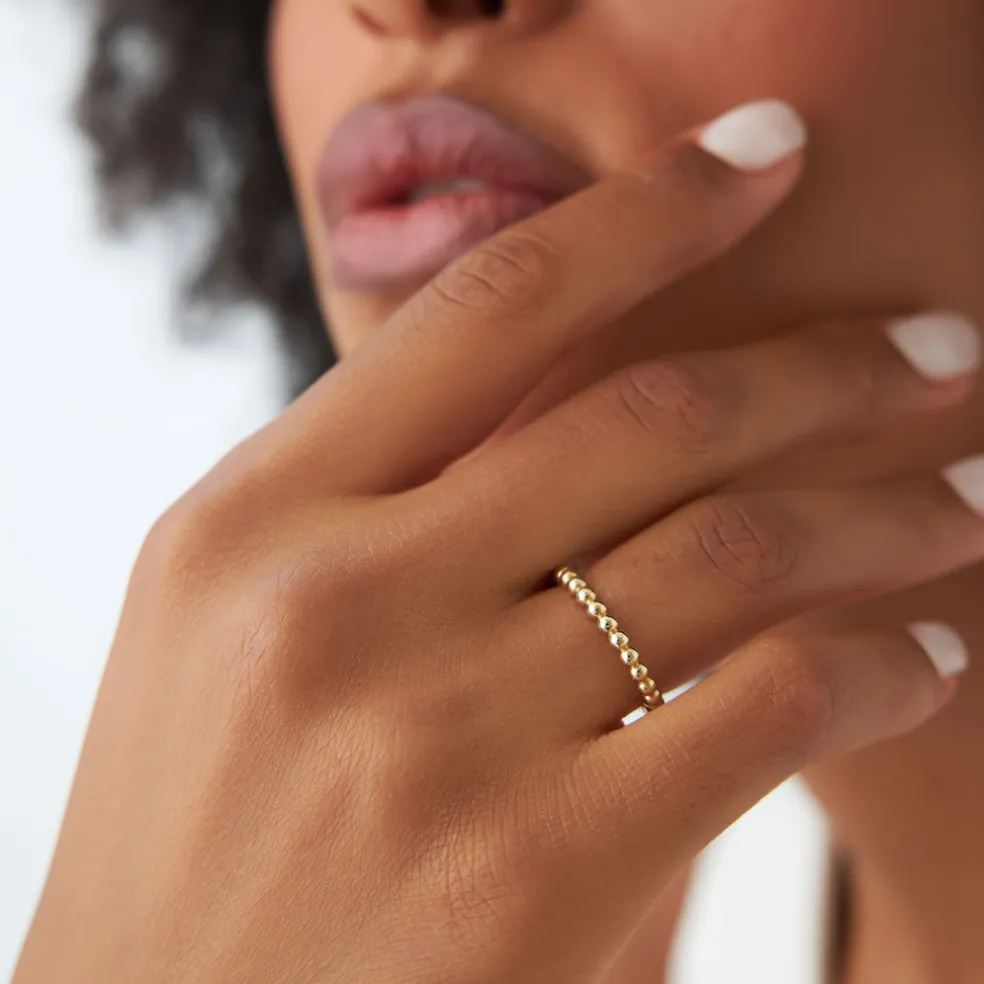 14k 2.5MM Bead Ring