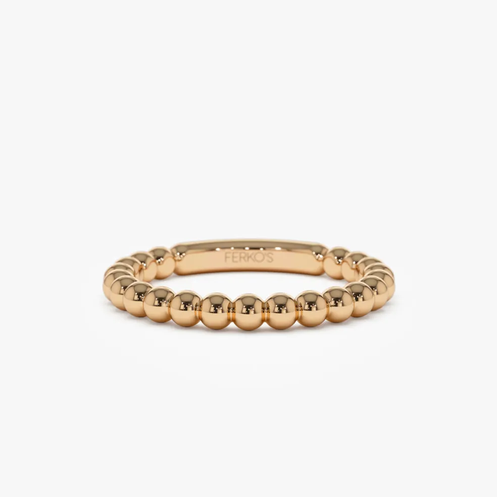 14k 2.5MM Bead Ring
