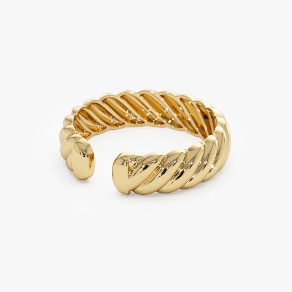 14K 5MM Rope Cuff Ring