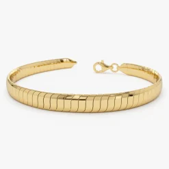 14k 5.7MM Wide Cobra Bracelet