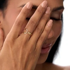 14k Modern Minimalist Statement Ring