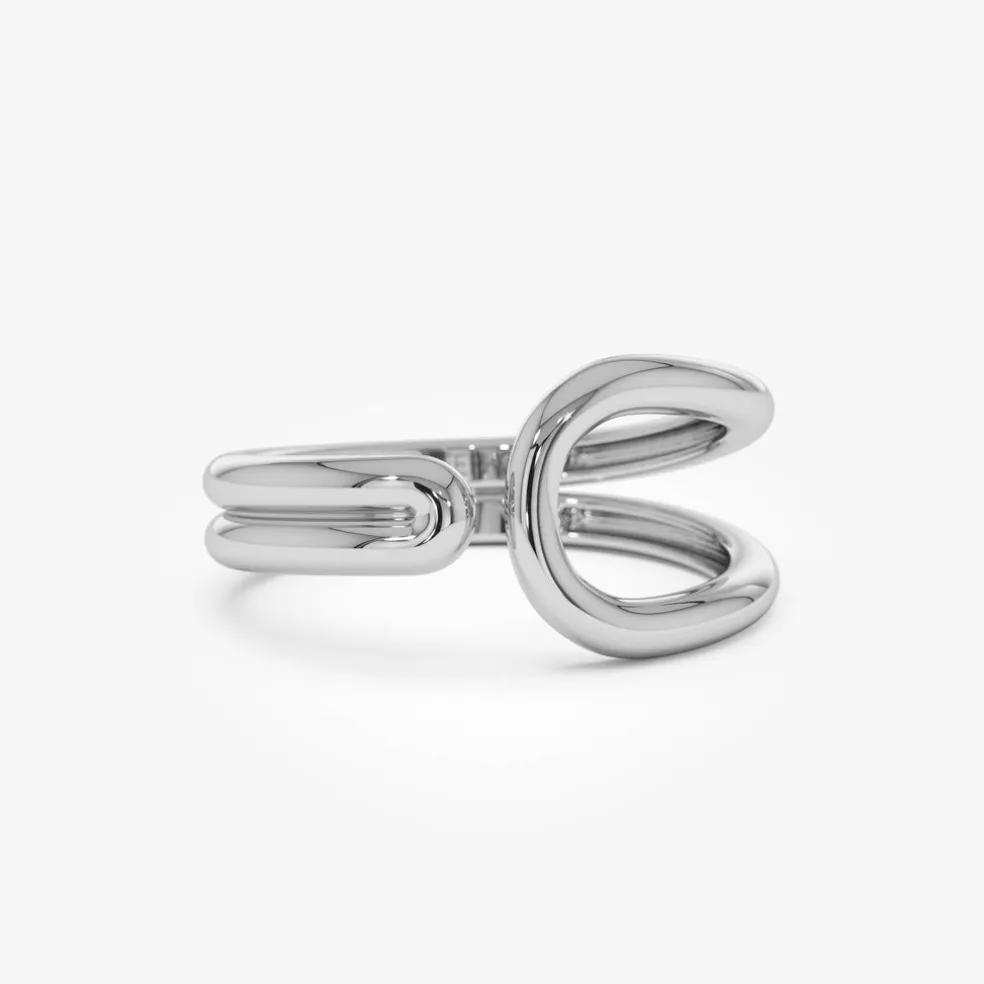 14k Modern Minimalist Statement Ring